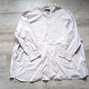 Winston Shirt Men 5XL Cotton Button Front Beige